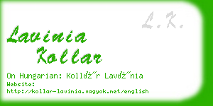 lavinia kollar business card